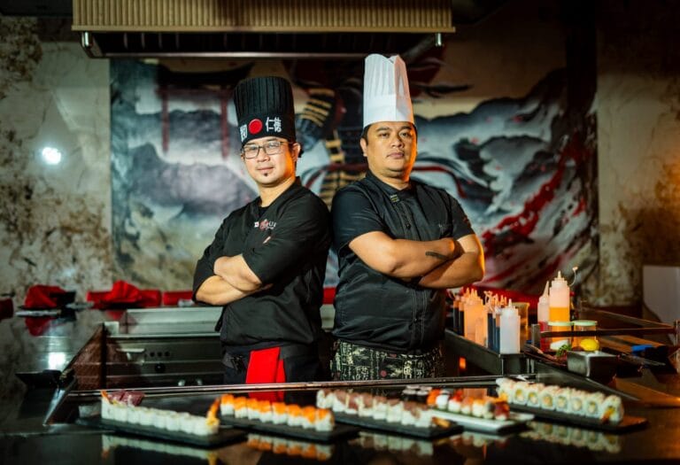 Experience Japanese chefs, Chef JV and Chef Aries